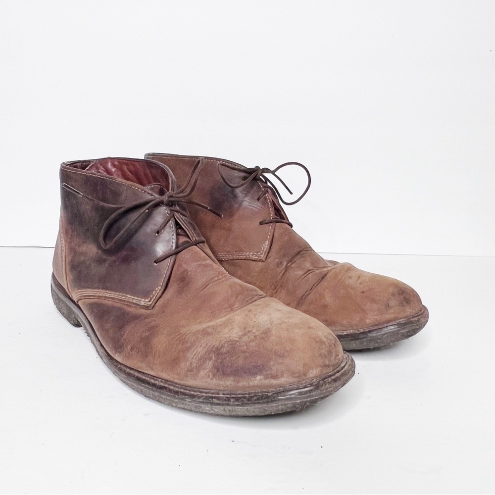 Johnston & Murphy Copeland Chukka Brown Leather Boots Size 9.5 Men’s